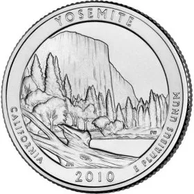 2010-P United States 25-Cent Yosemite/California National Park Quarter Coin (Brilliant Uncirculated)