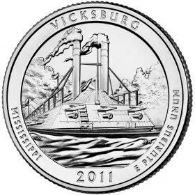 2011-D United States 25-Cent Vicksburg/Mississippi National Park Quarter Coin (Brilliant Uncirculated)