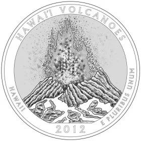 2012-D United States 25-Cent Hawai'i Volcanoes/Hawaii National Park Quarter Coin (Brilliant Uncirculated)