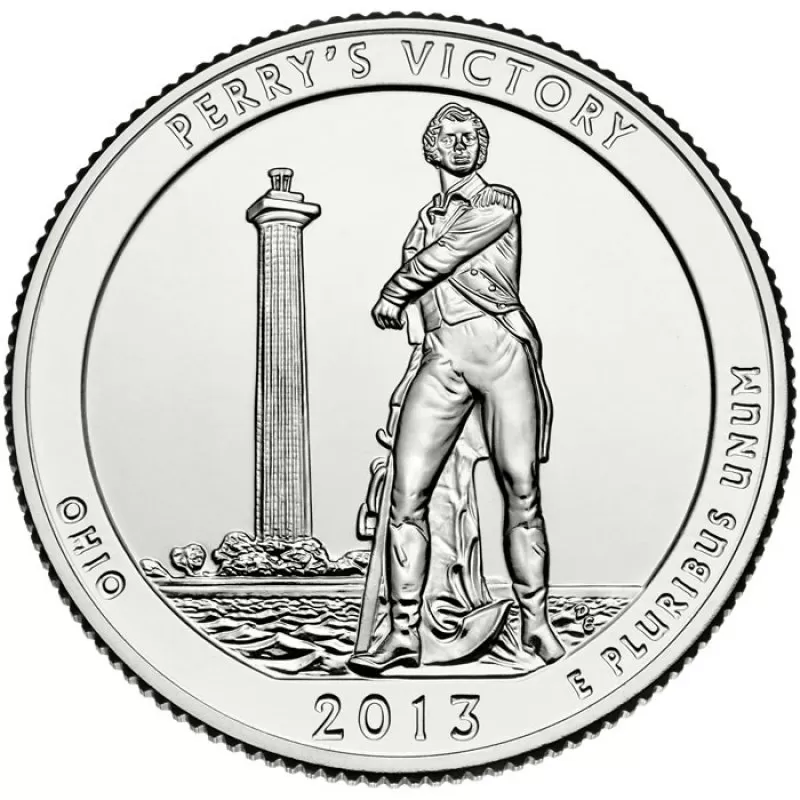 perry様3点 2013-D United States 25-Cent Perry's Victory/Ohio National Park