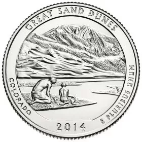 2014-D United States 25-Cent Great Sand Dunes/Colorado National Park Quarter Coin (Brilliant Uncirculated)