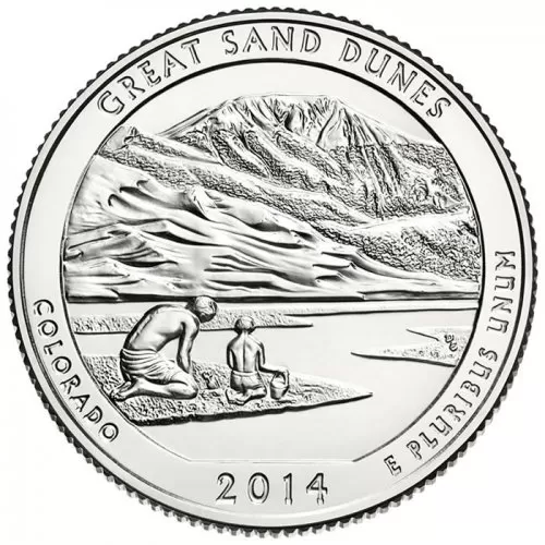 2014-P United States 25-Cent Great Sand Dunes/Colorado National Park Quarter Coin (Brilliant Uncirculated)