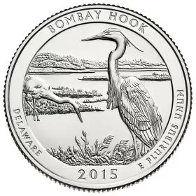 2015-D United States 25-Cent Bombay Hook/Delaware National Park Quarter Coin (Brilliant Uncirculated)
