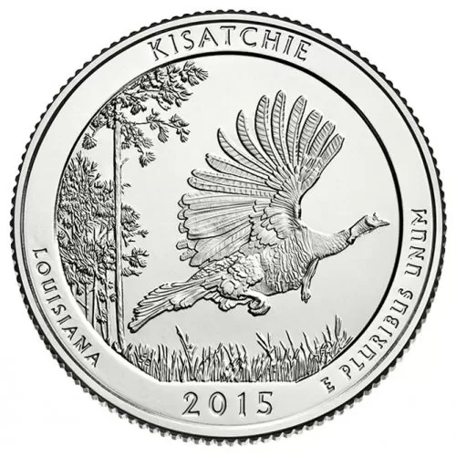 2015-D United States 25-Cent Kisatchie/Louisiana National Park Quarter Coin (Brilliant Uncirculated)