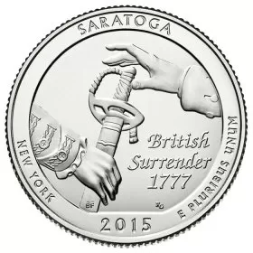 2015-D United States 25-Cent Saratoga/New York National Park Quarter Coin (Brilliant Uncirculated)