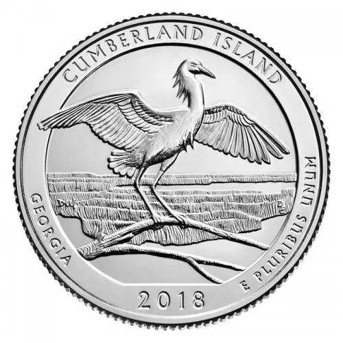 2018-D United States 25-Cent Cumberland Island/Georgia National Park Quarter Coin (Brilliant Uncirculated)