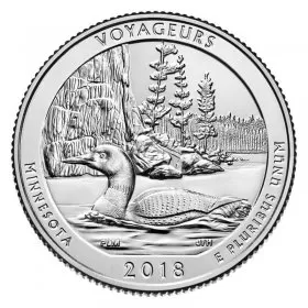 2018-D United States 25-Cent Voyageurs/Minnesota National Park Quarter Coin (Brilliant Uncirculated)