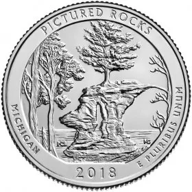 2018-D United States 25-Cent Pictured Rocks/Michigan National Park Quarter Coin (Brilliant Uncirculated)