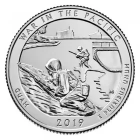 2019-D United States 25-Cent War In The Pacific/Guam National Park Quarter Coin (Brilliant Uncirculated)