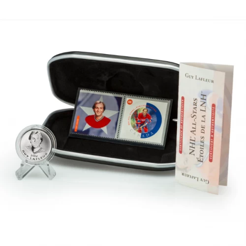 2002 Canada NHL® All-Stars Guy Lafleur - Stamp and Medallion Set