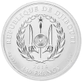 2018 Djibouti 250 Francs Shapes of Africa: Continent - 1 oz 99.9% Fine Silver Coin