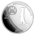 2018 Djibouti 250 Francs Shapes of Africa: Meerkat - 1 oz 99.9% Fine Silver Coin