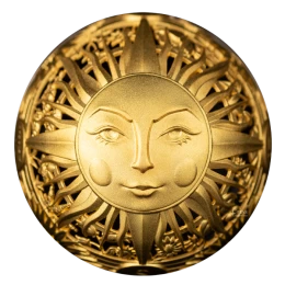 2024 Samoa $5 Filigree Spherical Sun And Moon - 2oz Fine Silver Coin 2024 Samoa $5 Filigree Spherical Sun And Moon - 2oz Fine Silver Coin