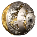 2024 Samoa $5 Filigree Spherical Sun And Moon - 2oz Fine Silver Coin