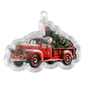 2024 Solomon Islands $2 Holiday Snowman and a Little Red Truck - 1oz Fine Silver Coin