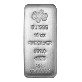 PAMP Suisse 10 oz - 99.9% Pure Silver Cast Wafer/Bar *E-TRANSFER & CANADA ONLY*