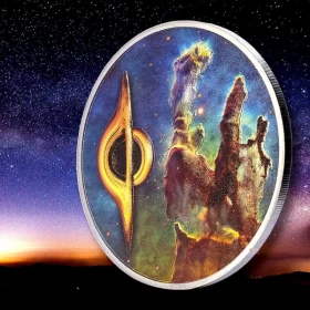 2022 Palau $20 Space, the final frontier: Pillars of Creation & Black Hole - 3 oz Pure Silver Coin