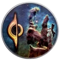 2022 Palau $20 Space, the final frontier: Pillars of Creation & Black Hole - 3 oz Pure Silver Coin