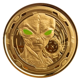 2022 Scottsdale Mint Alien Series 1 oz 9999 Gold Coin *E-TRANSFER & CANADA ONLY*