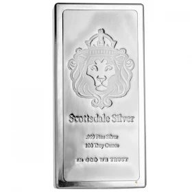 Scottsdale King Stacker 100 oz 99.9% Pure Silver Bullion Wafer/Bar *E-TRANSFER & CANADA ONLY*
