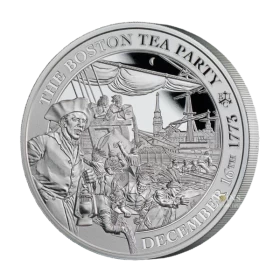 2023 St. Helena Boston Tea Party 250th Anniversary 1oz Silver Proof Coin