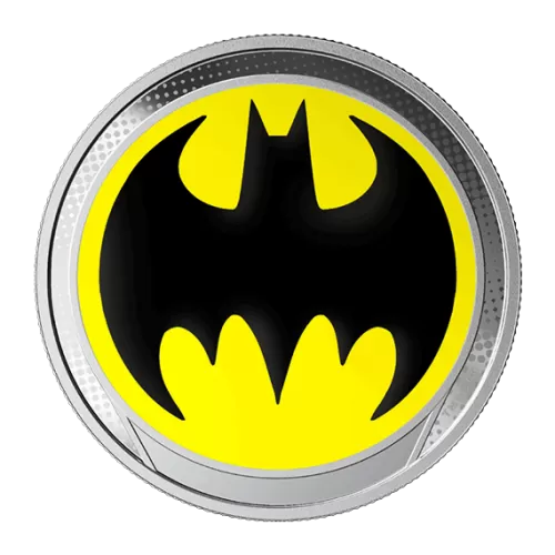 2019 Barbados $1 The Bat Signal™ Fine Silver Dollar Coin (Glow-in-the-Dark)
