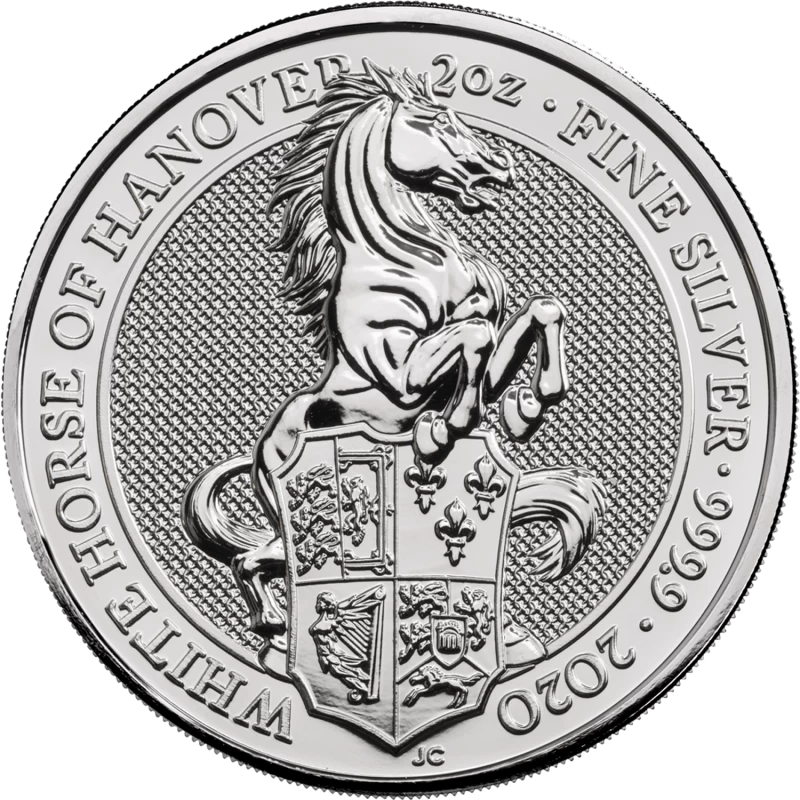 2016-2021 Great Britain £5 Queen's Beasts: Complete 2 oz Fine