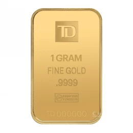 TD Bank 1g 99.99% Pure Gold Bullion Bar/Wafer *PAYPAL & CANADA ONLY*