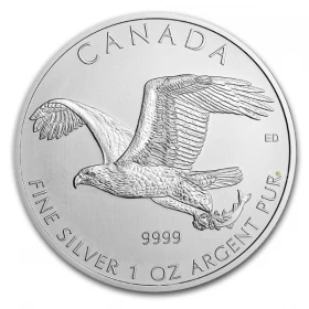 2014 Canada $5 Birds of Prey Series: Peregrine Falcon Silver Maple Leaf 1 oz 9999 Bullion Coin *E-TRANSFER & CANADA ONLY*