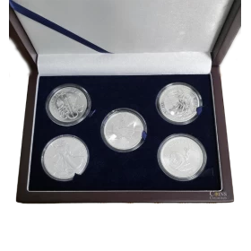 2023 1 oz World 5-Coin Silver Set