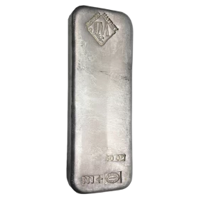 Johnson Matthey 50 oz 999+% Vintage Pure Silver Cast Bar *E-TRANSFER & CANADA ONLY*