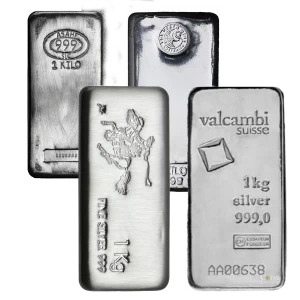 Random Mint and Designs 1000g (1 kilo) 99.9% Pure Silver Cast Bar *E-TRANSFER & CANADA ONLY*
