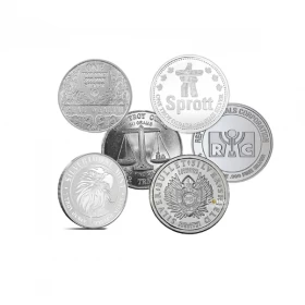 Random Mints and Designs 1 oz 999 Circulated Silver Coins & Bars (100 pieces) *E-TRANSFER & CANADA ONLY*