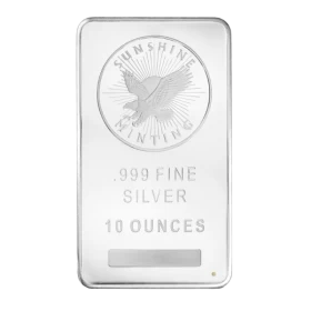 Sunshine Minting 10 oz 99.9% Pure Silver Bullion Wafer/Bar *E-TRANSFER & CANADA ONLY*