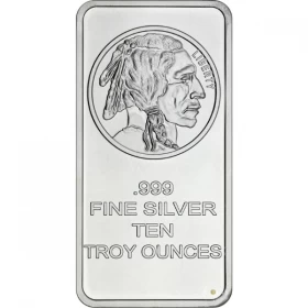 United States Buffalo 10 oz 999 Silver Bullion Wafter/Bar *E-Transfer & CANADA ONLY*