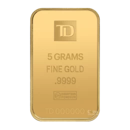 TD Bank 5g 99.99% Pure Gold Bullion Bar/Wafer *PAYPAL & CANADA ONLY*