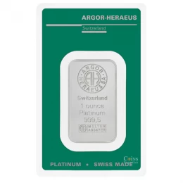 Argor-Heraeus 1oz 99.95% Pure Platinum Bullion Bar/Wafer *E-TRANSFER & CANADA ONLY* Argor-Heraeus 1oz 99.95% Pure Platinum Bullion Bar/Wafer *E-TRANSFER & CANADA ONLY*
