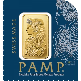 PAMP Suisse 1g 99.99% Pure Gold MultiGram Lady Fortuna Minted Bar *E-TRANSFER & CANADA ONLY*