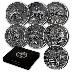 2015-2016 Cook Islands $10 Norse Gods Set with Display Case