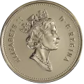 1998 Canadian 25-Cent Caribou Quarter Proof-like (PL) Coin