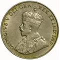 1924 Canadian 5-Cent Nickel Coin (Circulated)