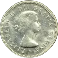 1964 Canadian 5-Cent "Extra Water Line" Beaver Nickel Coin (VF)