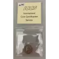 1947 Canadian 5-Cent Beaver Nickel Coin ICCS Graded MS-63