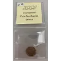 1947 Canadian 5-Cent Beaver Nickel Coin ICCS Graded MS-64
