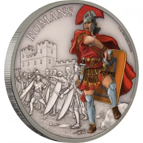 2017 Niue $2 Warriors of History: Romans - 1 oz Fine Silver Coin