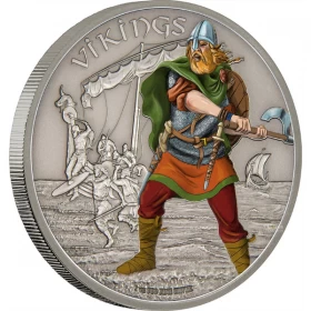 2016 Niue $2 Warriors of History: Vikings - 1 oz Fine Silver Coin