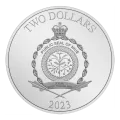 2023 Niue $2 Love is Precious: Swans - 1 oz Fine Silver Coin