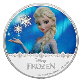 2016 Niue $2 Disney Princess: Snow queen Elsa - 1 oz Fine Silver Coin