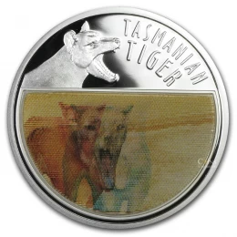 2011 Niue $5 The Last Tasmanian Tiger Lenticular Coin 2011 Niue $5 The Last Tasmanian Tiger Lenticular Coin