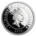 2011 Niue $5 The Last Tasmanian Tiger Lenticular Coin